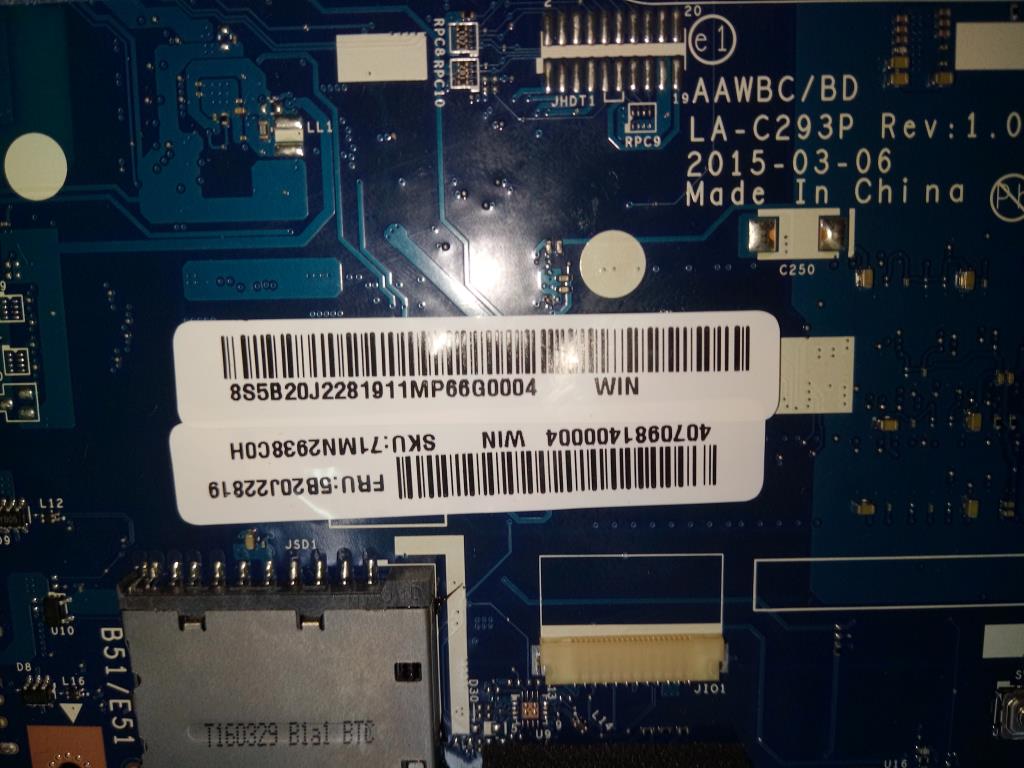 Lenovo Pl System Boards - 5B20J22819