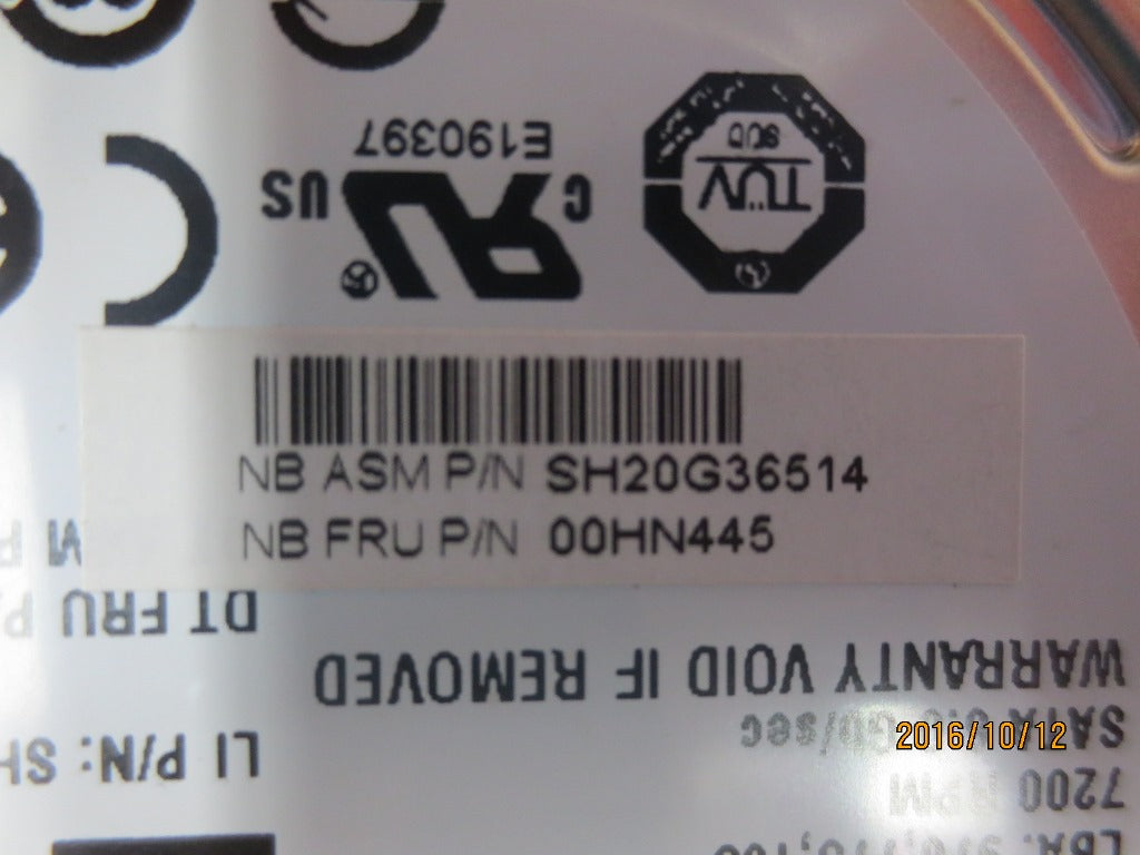Lenovo Hd Hard Drives - 00HN445
