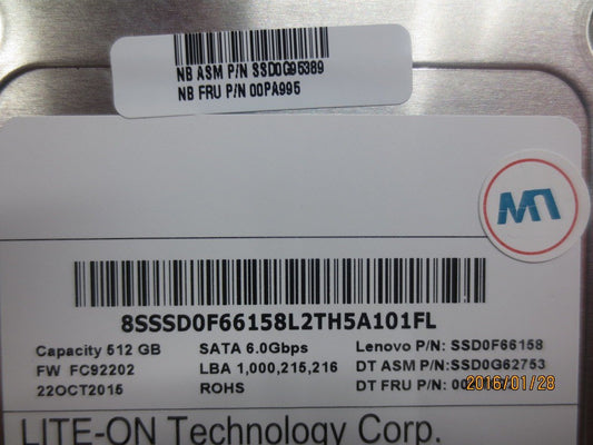 Lenovo Sd Solid State Drives - 00PA995