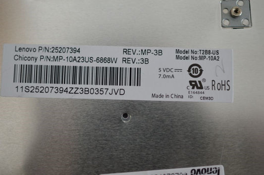 Lenovo Keyboard Ccy T2G8 Us84 Blkkey - 25207394