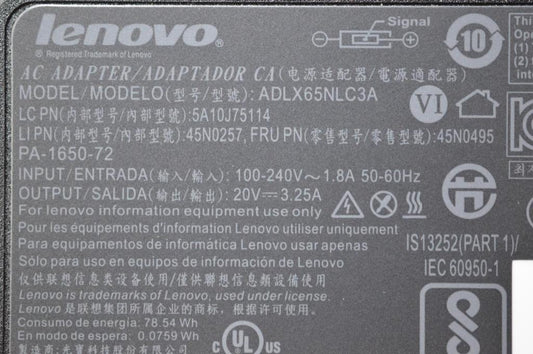 Lenovo Ad Ac Adapters - 45N0495