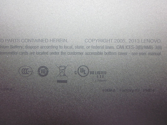 Lenovo Door Bottom Door,Label,Row - 04X1654