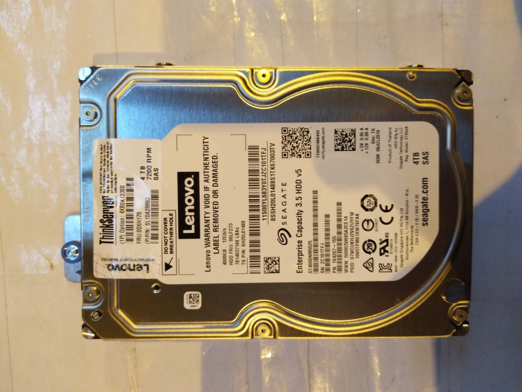 Lenovo Hdd Asm Nhs 4Tb Sas 12Gb/S, 3. - 00XH178