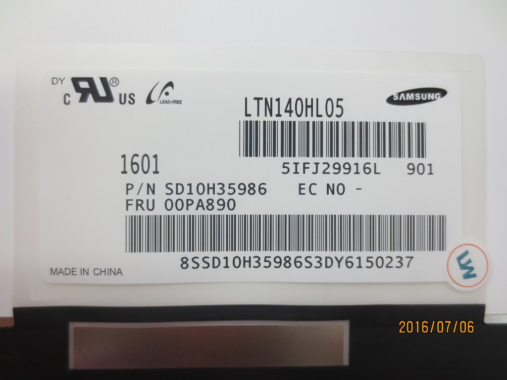 Lenovo Display14.0Sdc,Fhd,Ips,N/Touch - 00PA890
