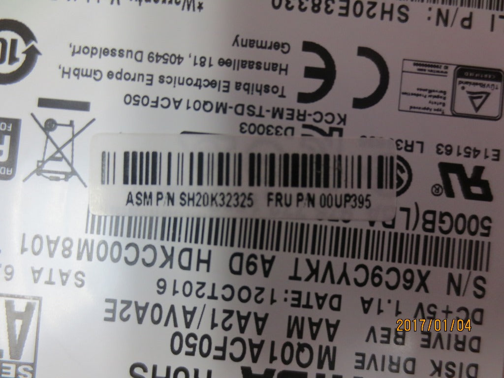 Lenovo Hd Hard Drives - 00UP395