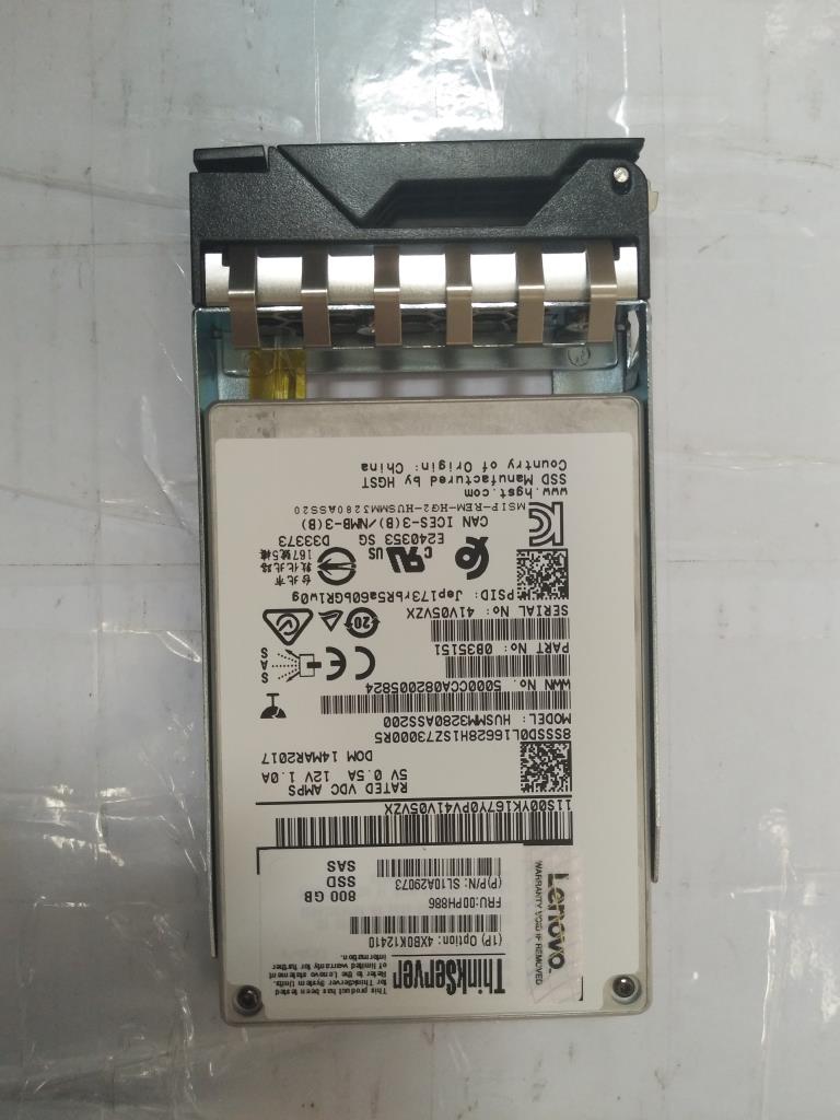 Lenovo Ssd Asm 800G 12G Sas 2.5 Perfo - 00PH886