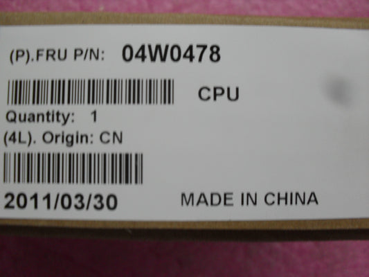 Lenovo Cdpop Cpu Asm I3-390M Pga - 04W0478