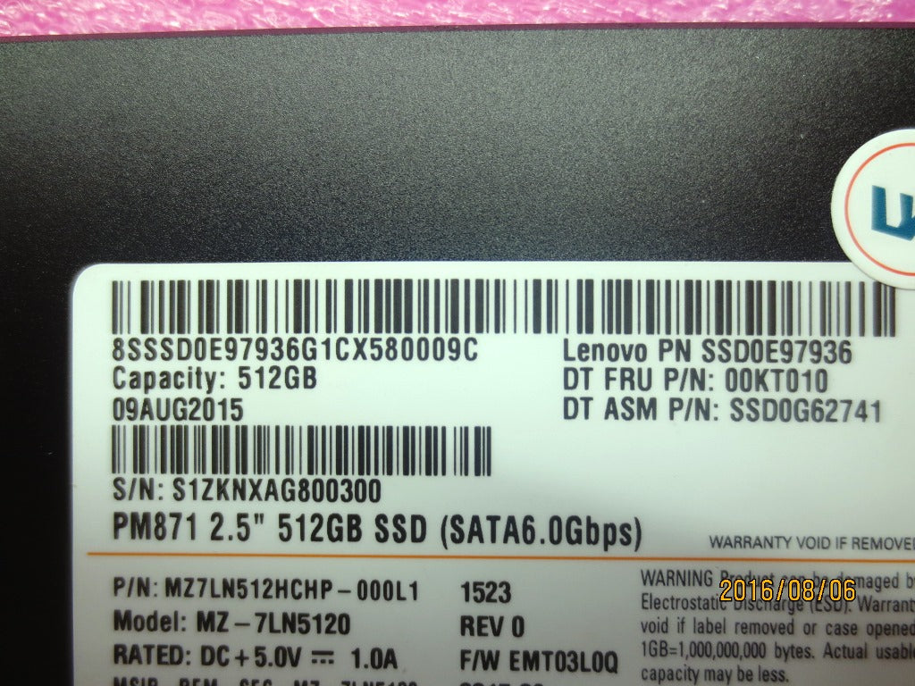 Lenovo 00PA993 Sd Solid State Drives