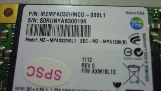 Lenovo 16005083 Hdd 32G Samsung Mzmpa032Hmcd1