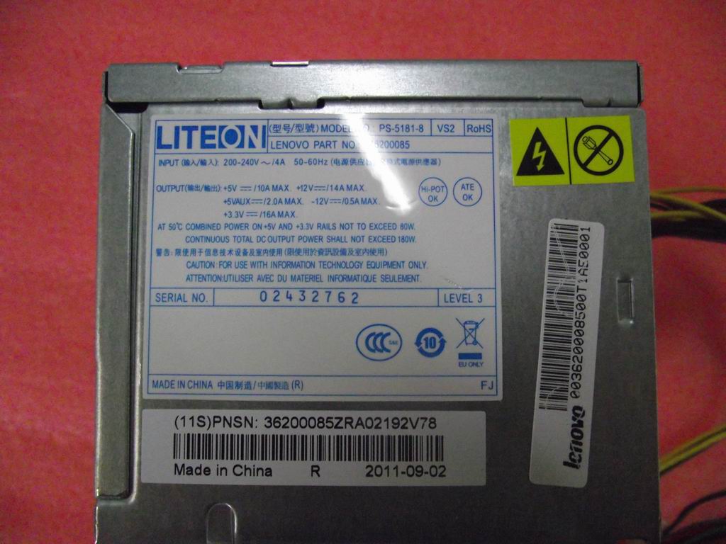 Lenovo Ps Power Supplies Internal - 36200085
