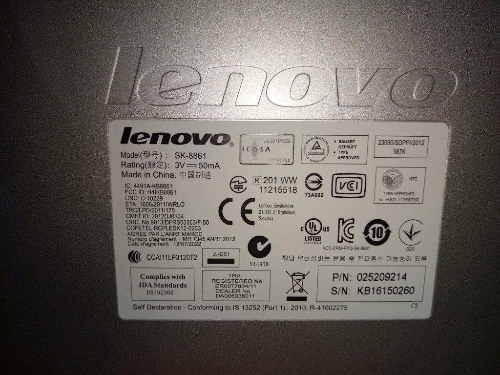 Lenovo Kb Keyboards External - 25209214