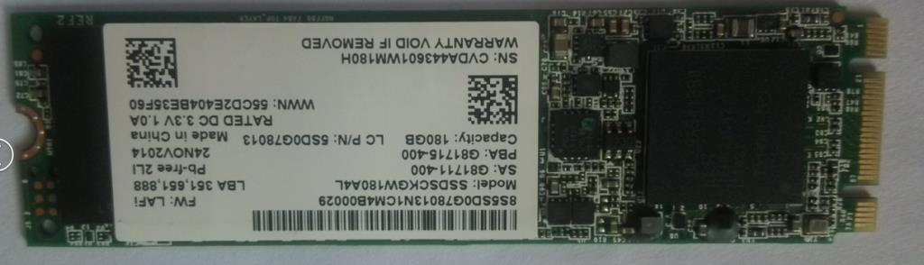 Lenovo 5SD0G78013 Intel &Nbsp;Ssdsckgw180A4L 180