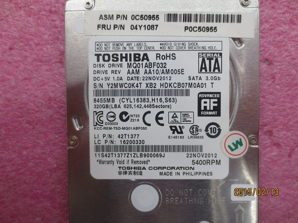 Lenovo Hd Hard Drives - 04Y1087