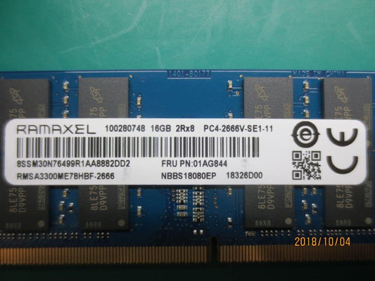 Lenovo (01AG844) 16GB DDR4 2666MHz RAM, SODIMM, Ramaxel