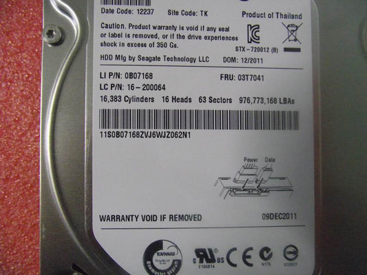 Lenovo 16200064 Hdd-Lh Sg Pharaoh6Gb/S St35004