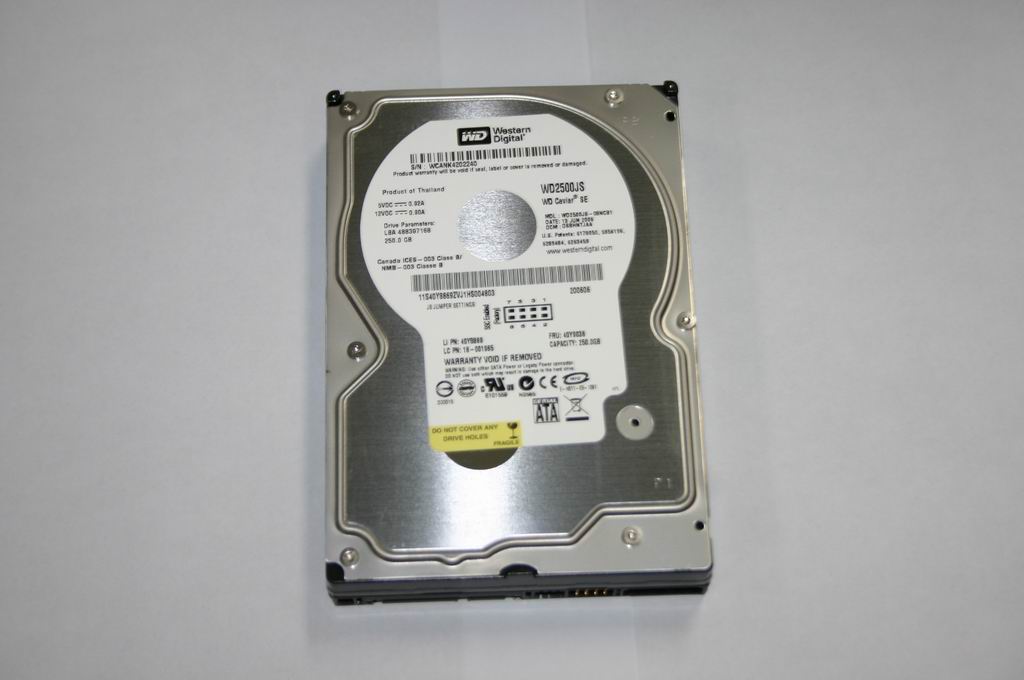 Lenovo 16001965 Hdd Wd2500Js-08Ncb1 250G 8M S2