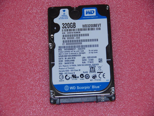 Lenovo 16004525 Hdd Wd Wd3200Bevt-22A23T0 320G