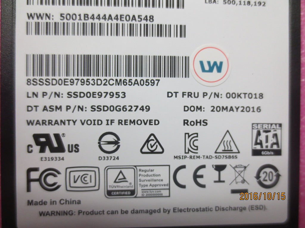 Lenovo Sd Solid State Drives - 00KT018