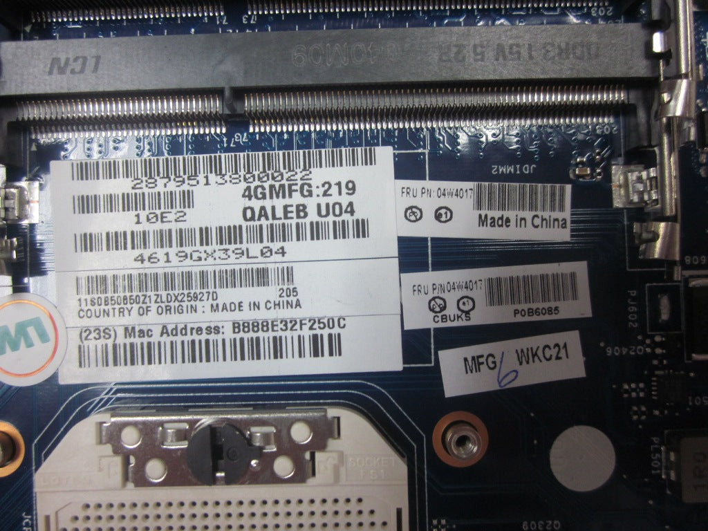Lenovo Mb Assembly - 04W4017