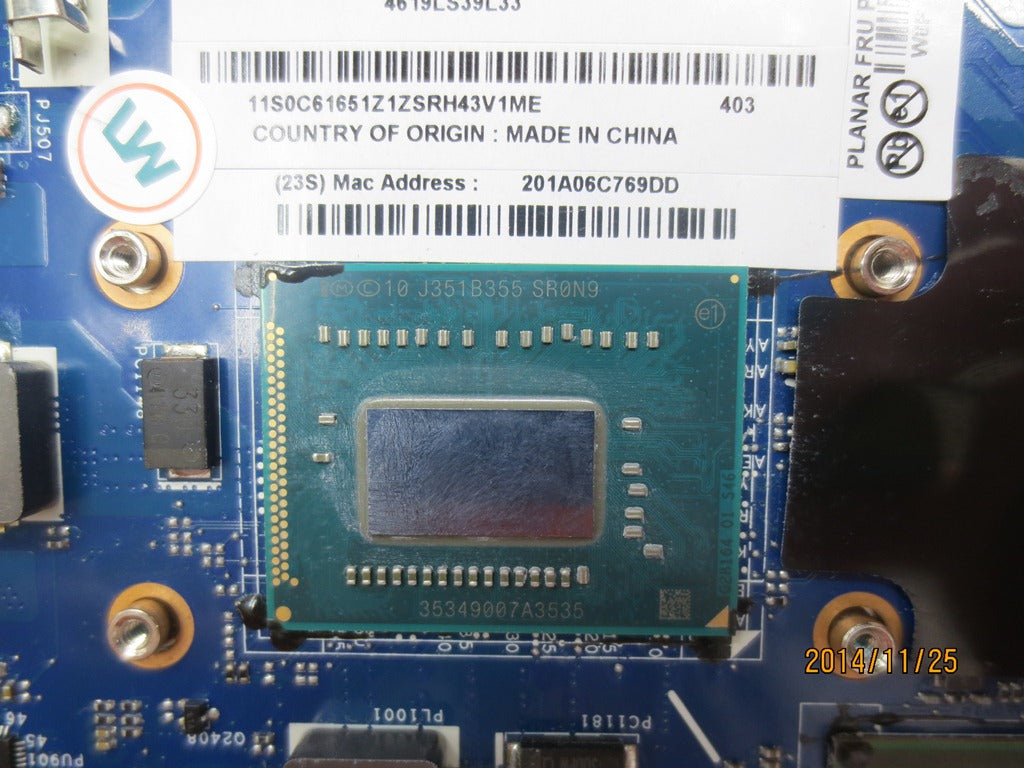 Lenovo Bdplanar Pln Dis. I3-3217U,W8P - 04X4186