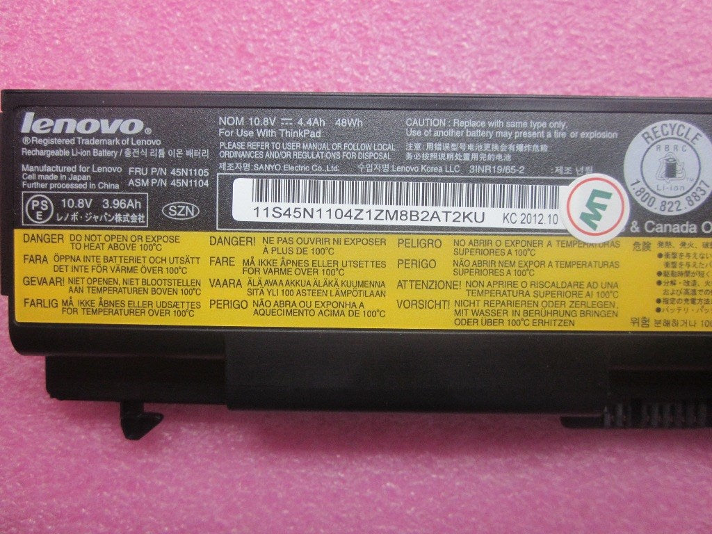 Lenovo Ba Rechargeable Batteries - 45N1105