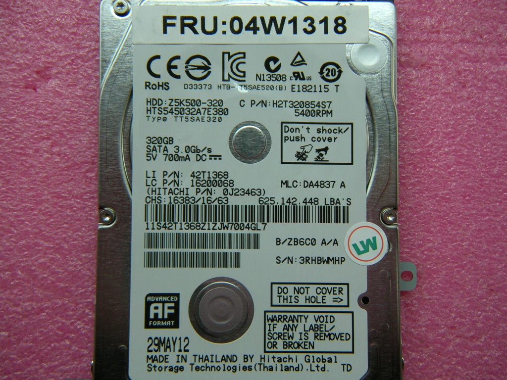 Lenovo Hard Drives - 04W1318