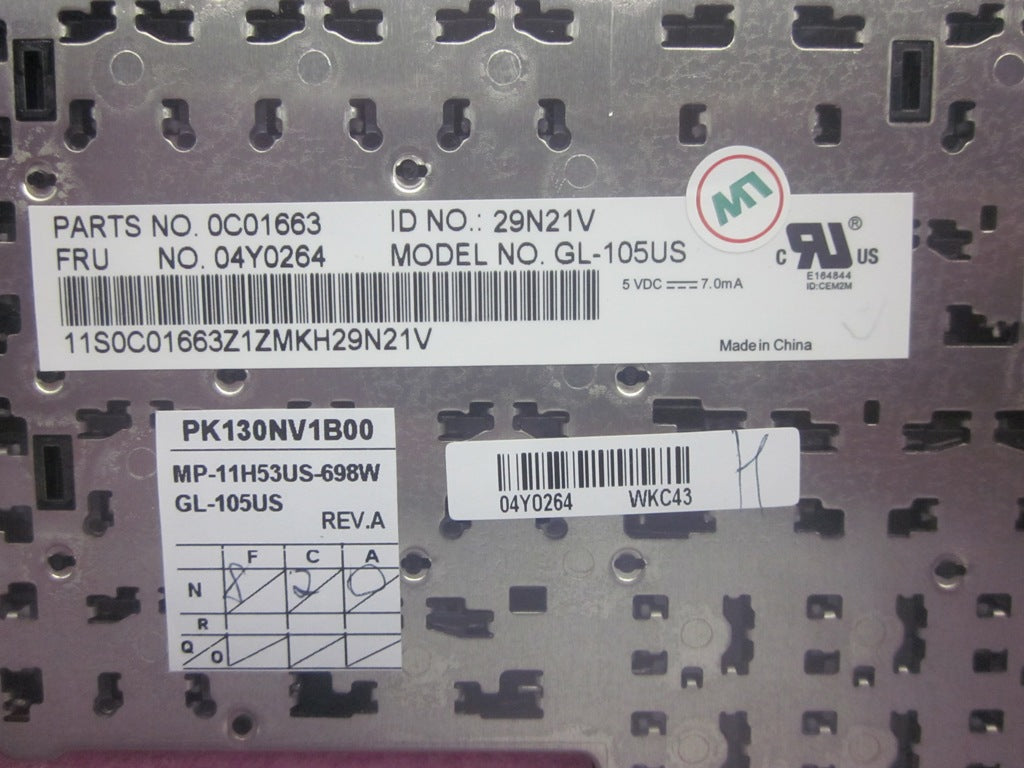 Lenovo Ki Keyboards Internal - 04Y0264