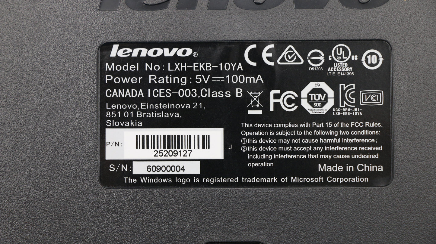 Lenovo Kb Keyboards External - 25209127