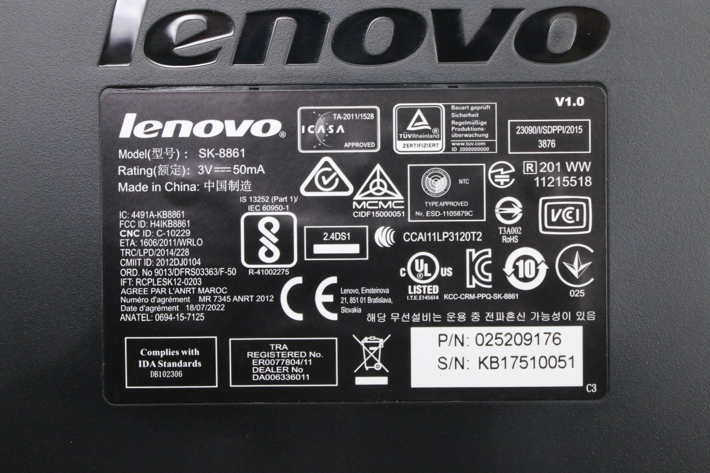 Lenovo Kb Keyboards External - 25209176