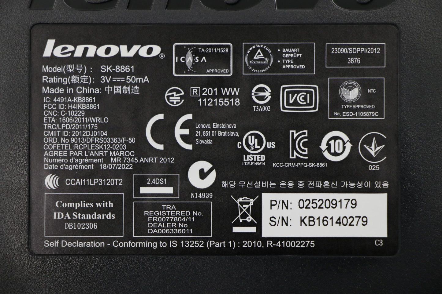 Lenovo Kb Keyboards External - 25209179