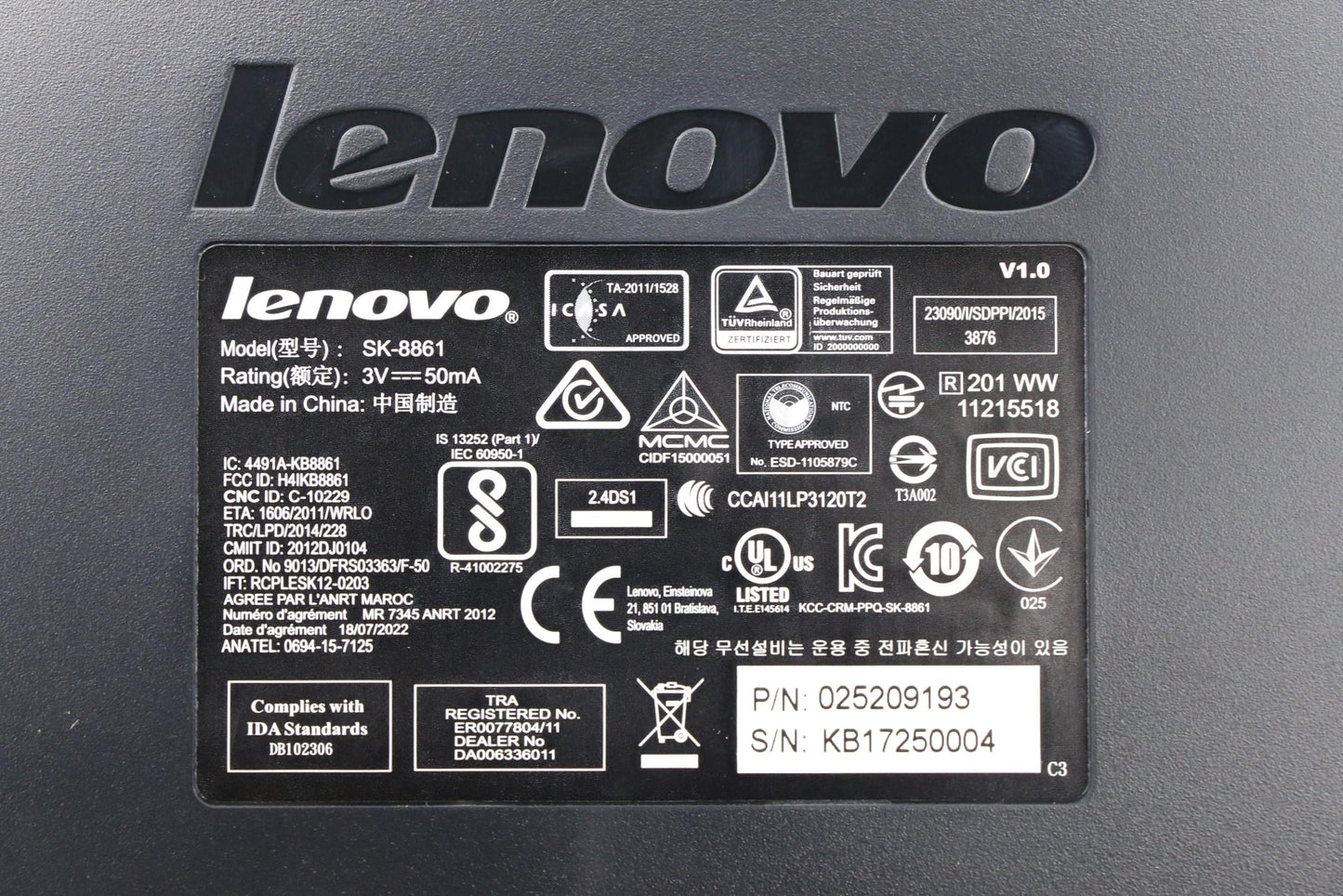Lenovo Kb Keyboards External - 25209193