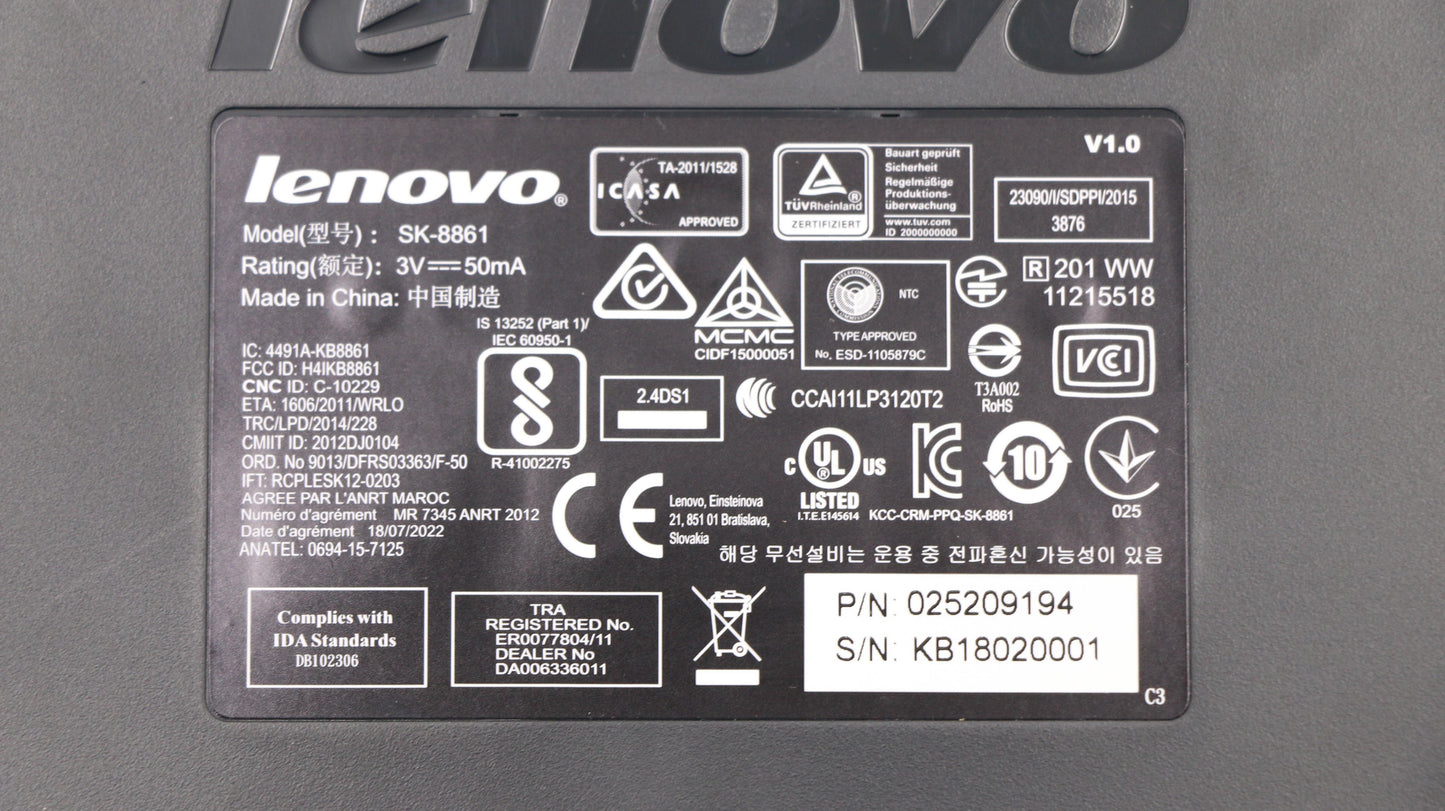 Lenovo Kb Keyboards External - 25209194