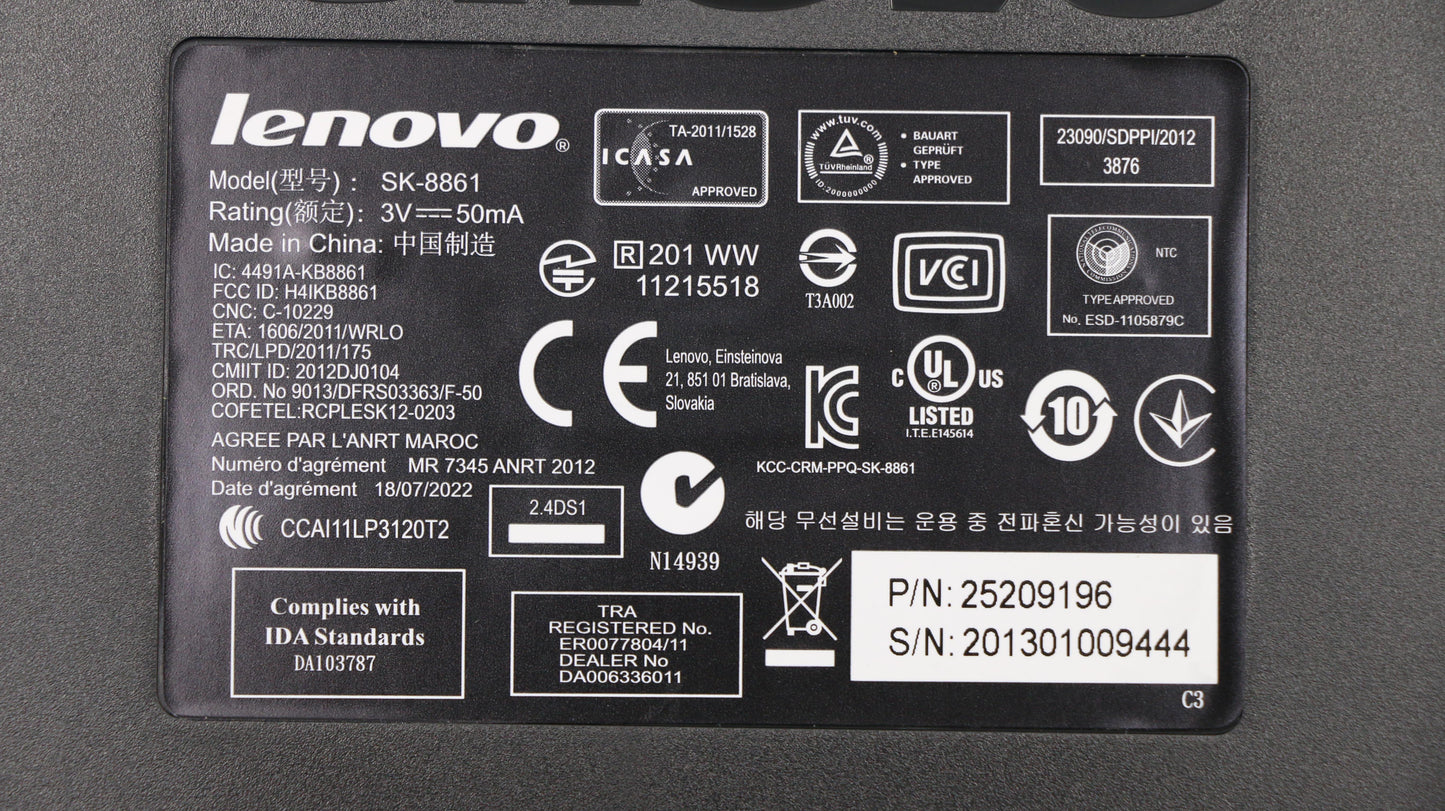 Lenovo Kb Keyboards External - 25209196