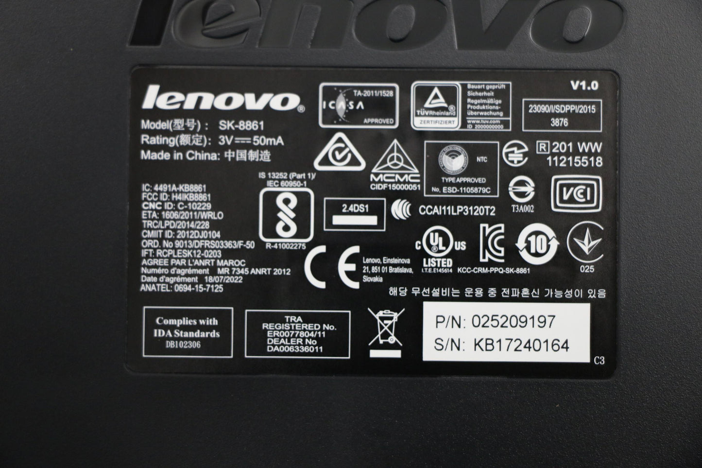Lenovo Kb Keyboards External - 25209197