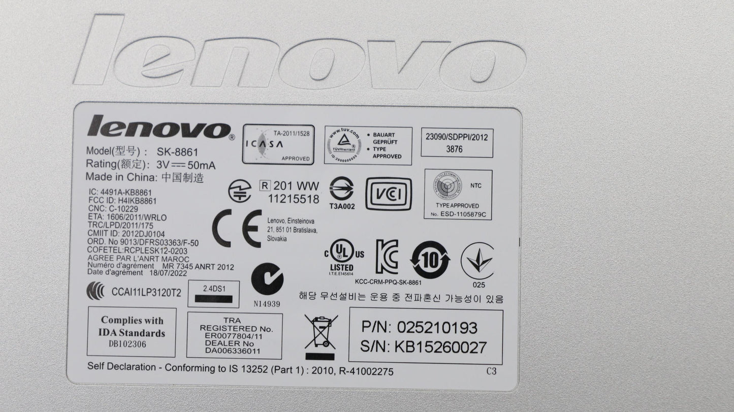 Lenovo Kb Keyboards External - 25210193