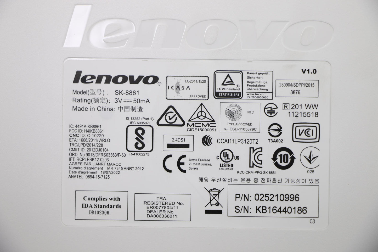 Lenovo Ki Keyboards Internal - 25210996