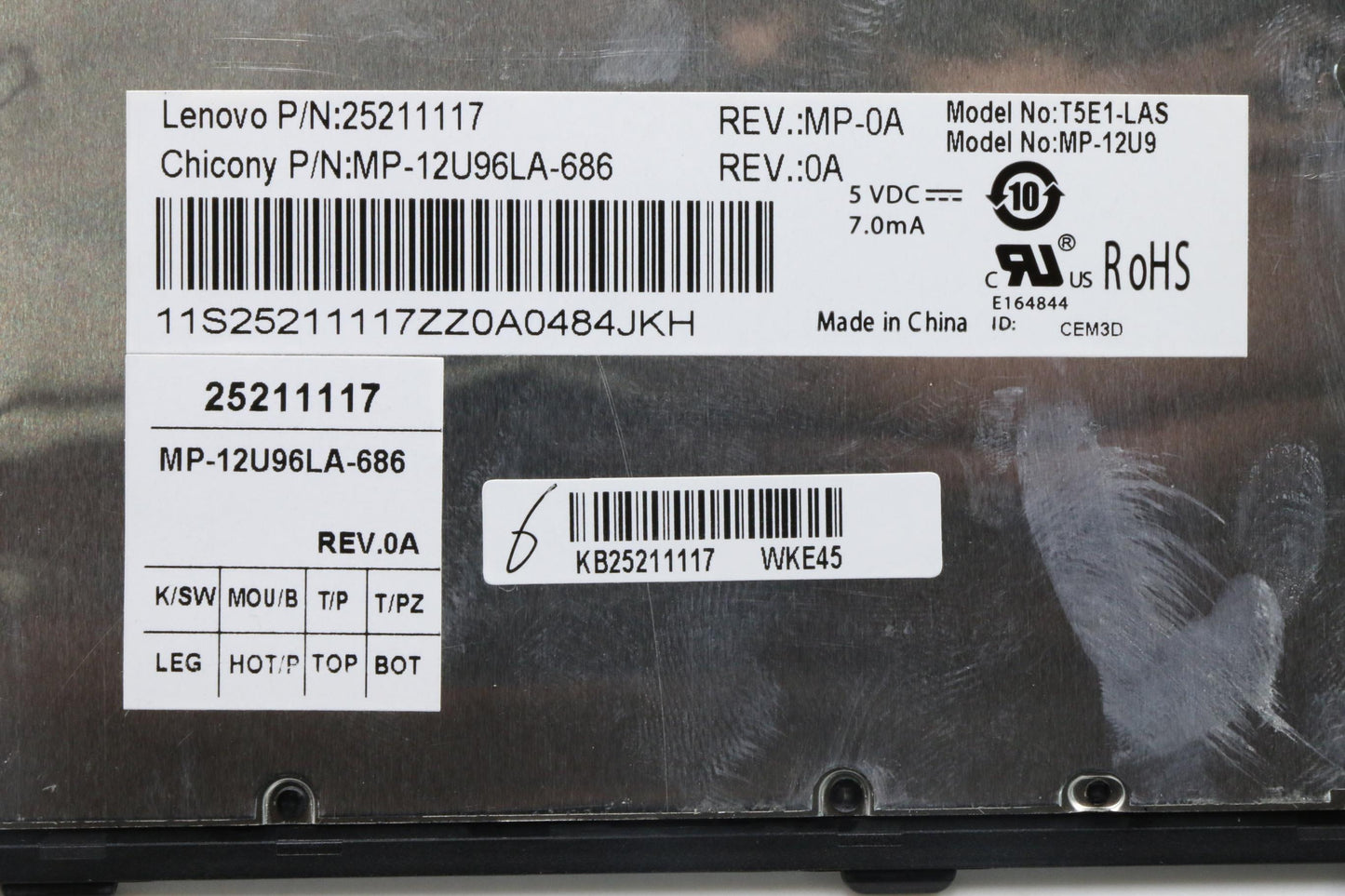 Lenovo Upper Case - 25211117