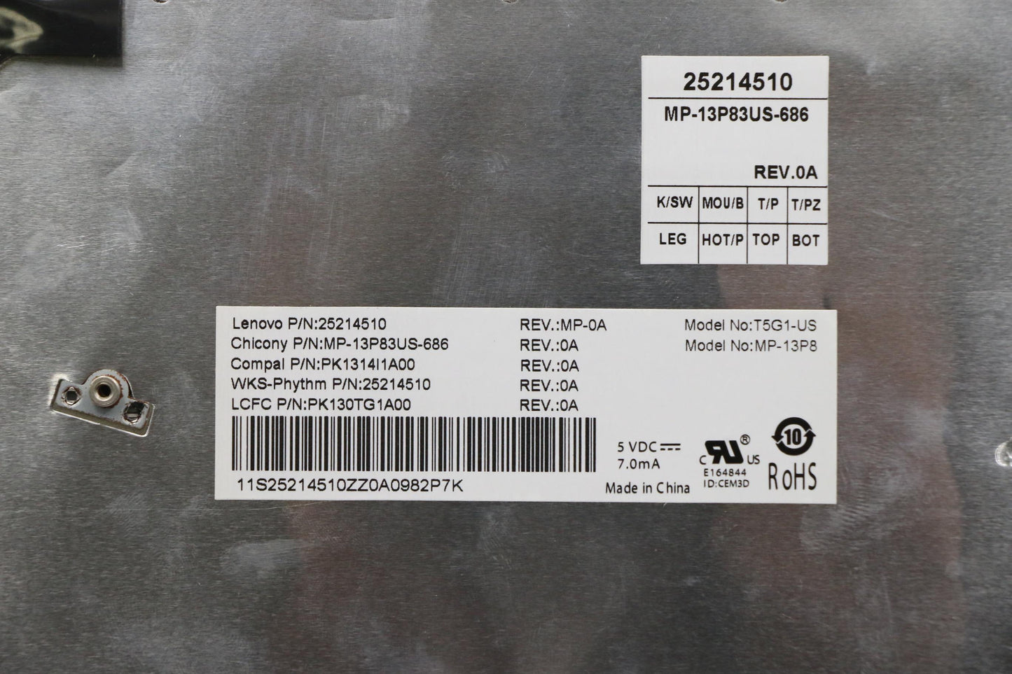 Lenovo Ki Keyboards Internal - 25214510