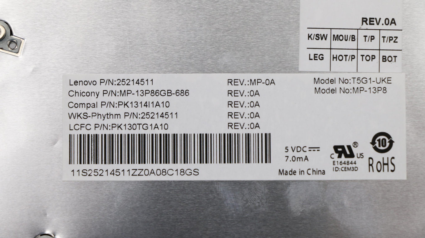 Lenovo Ki Keyboards Internal - 25214511