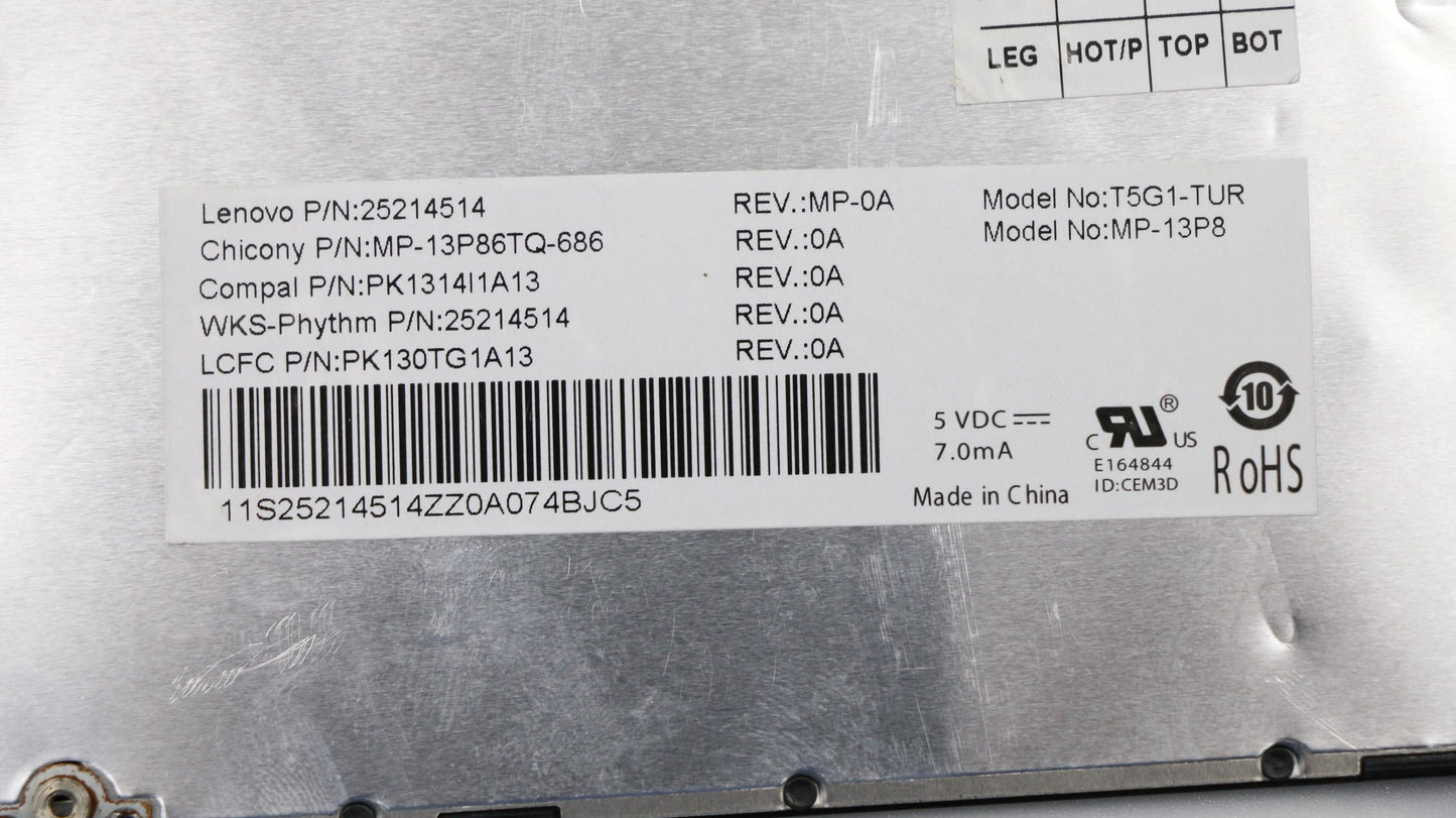 Lenovo Ki Keyboards Internal - 25214514