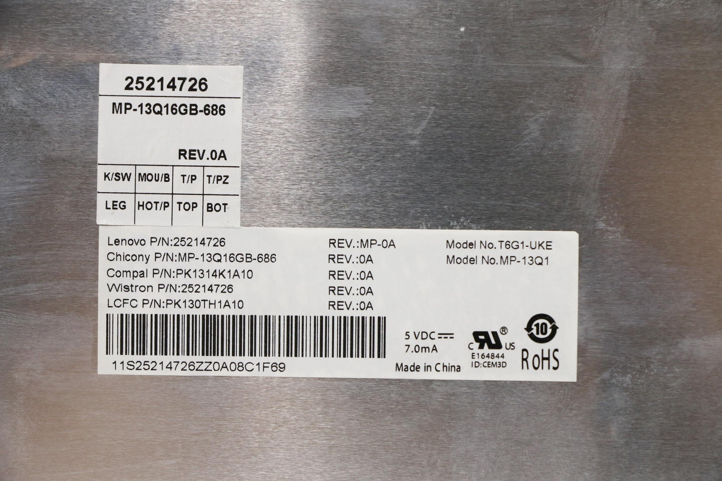 Lenovo Ki Keyboards Internal - 25214726