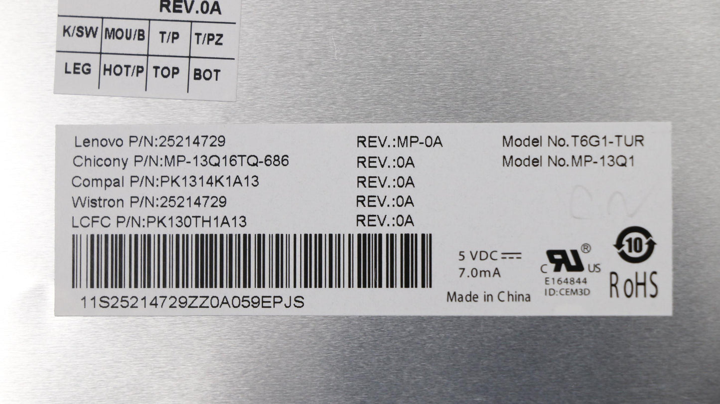 Lenovo Ki Keyboards Internal - 25214729
