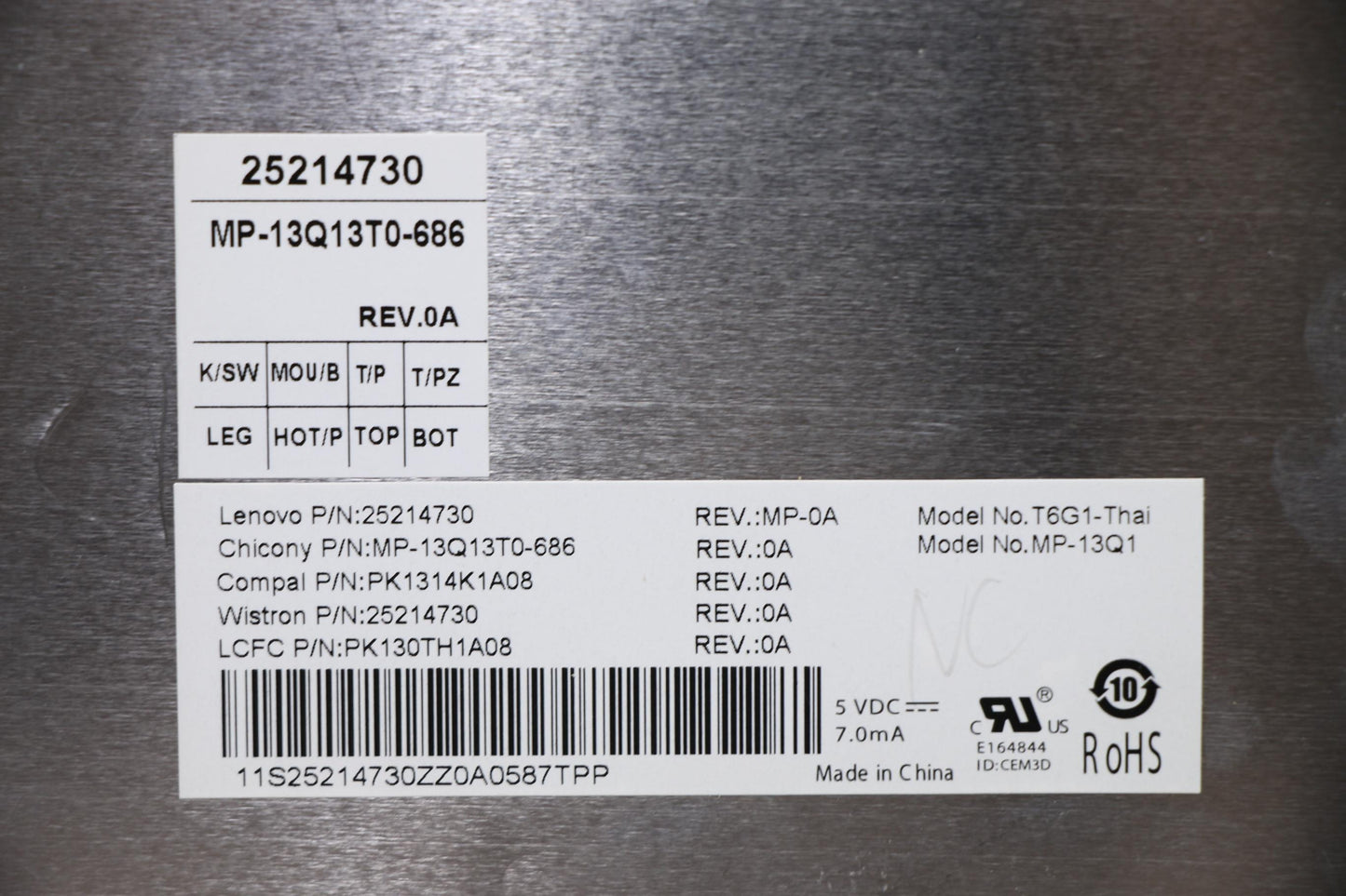 Lenovo Ki Keyboards Internal - 25214730