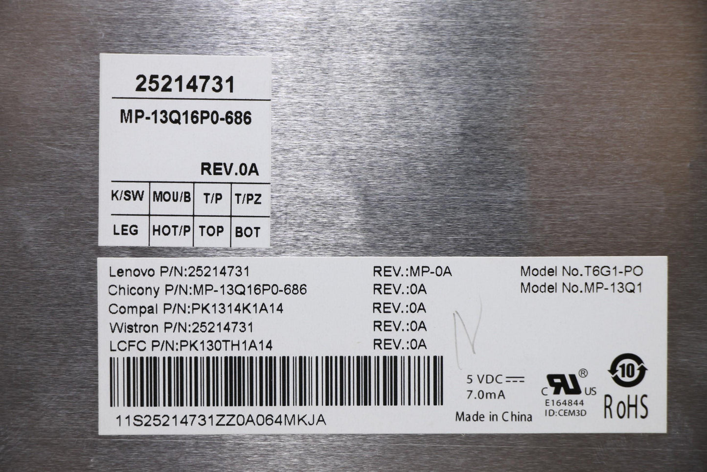 Lenovo Ki Keyboards Internal - 25214731
