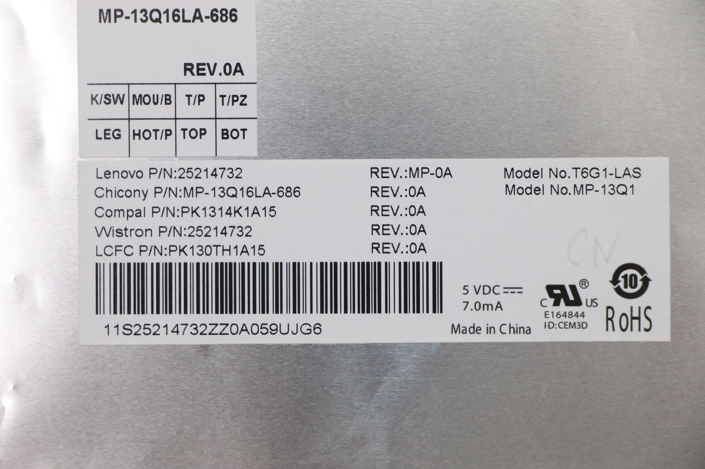 Lenovo Ki Keyboards Internal - 25214732
