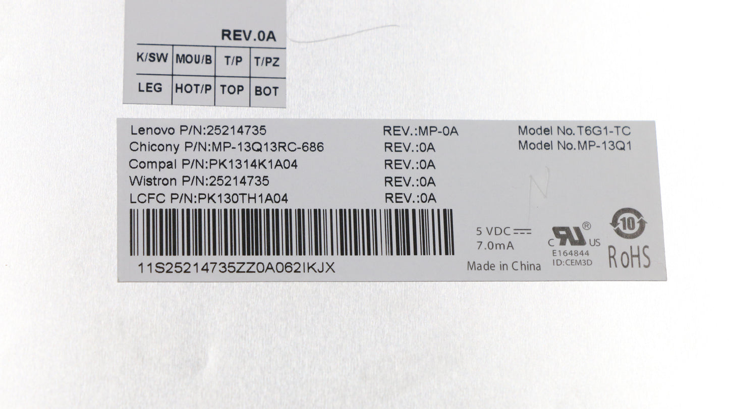 Lenovo Ki Keyboards Internal - 25214735