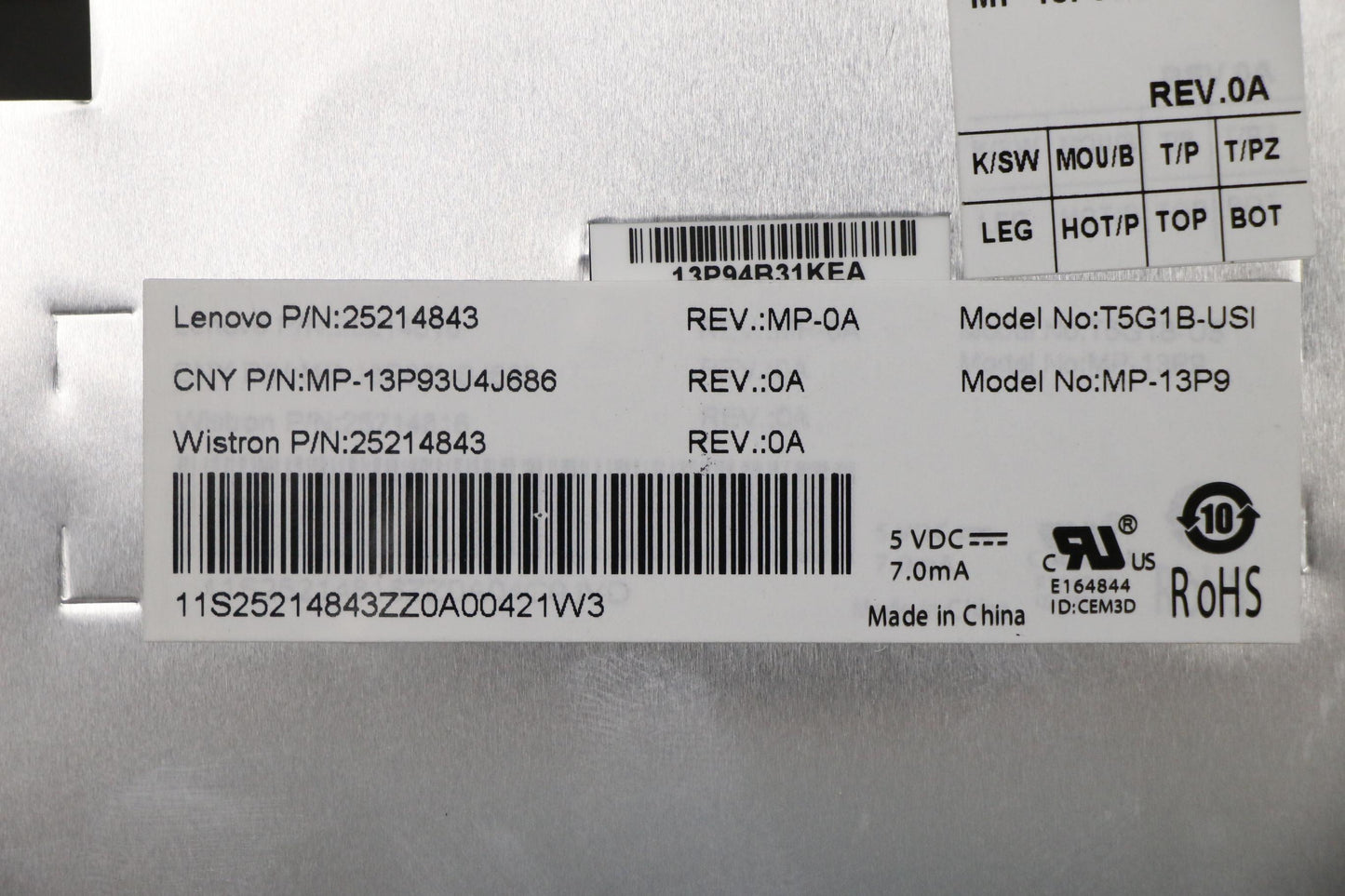 Lenovo Ki Keyboards Internal - 25214843