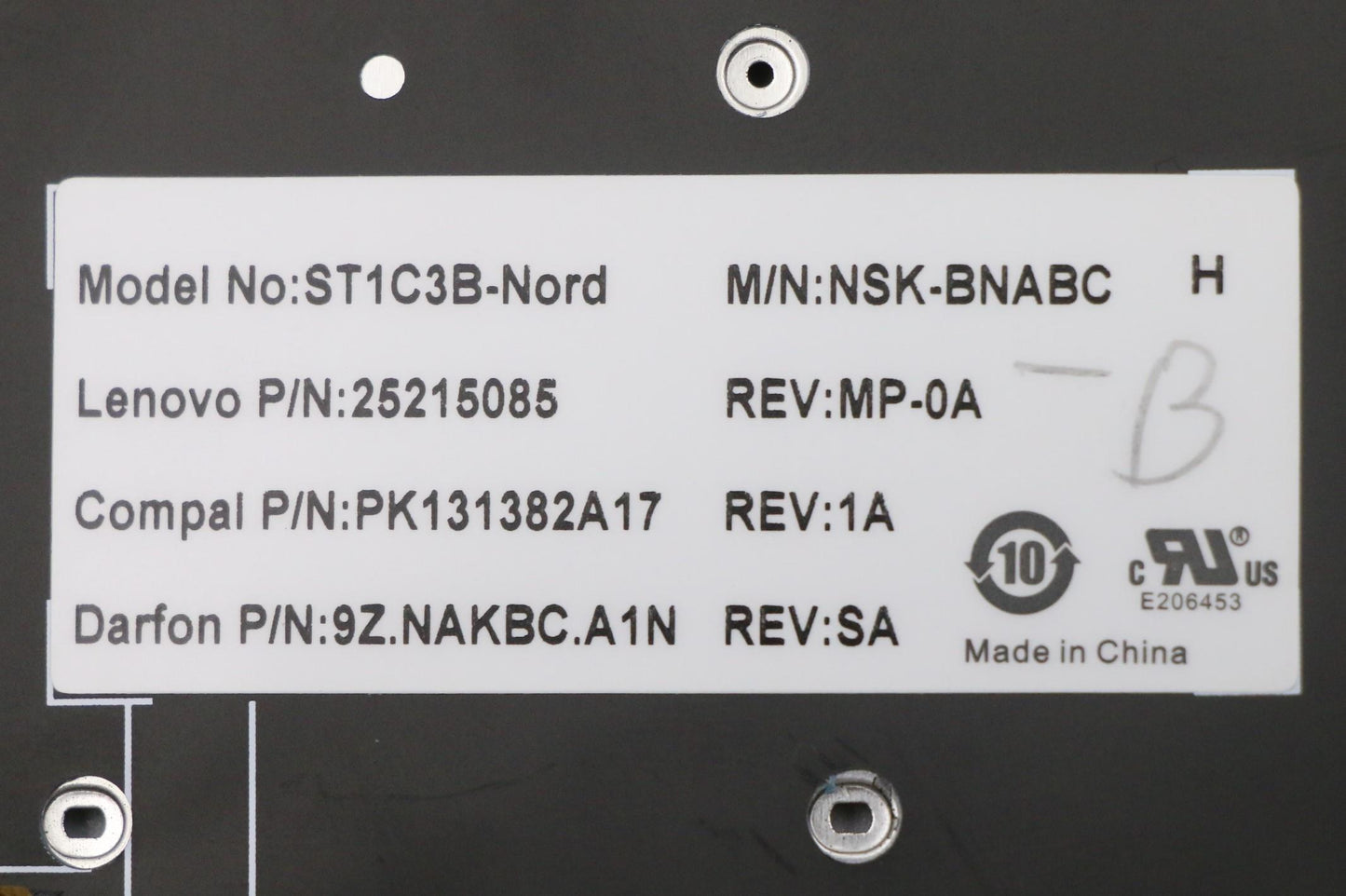 Lenovo Ki Keyboards Internal - 25215085