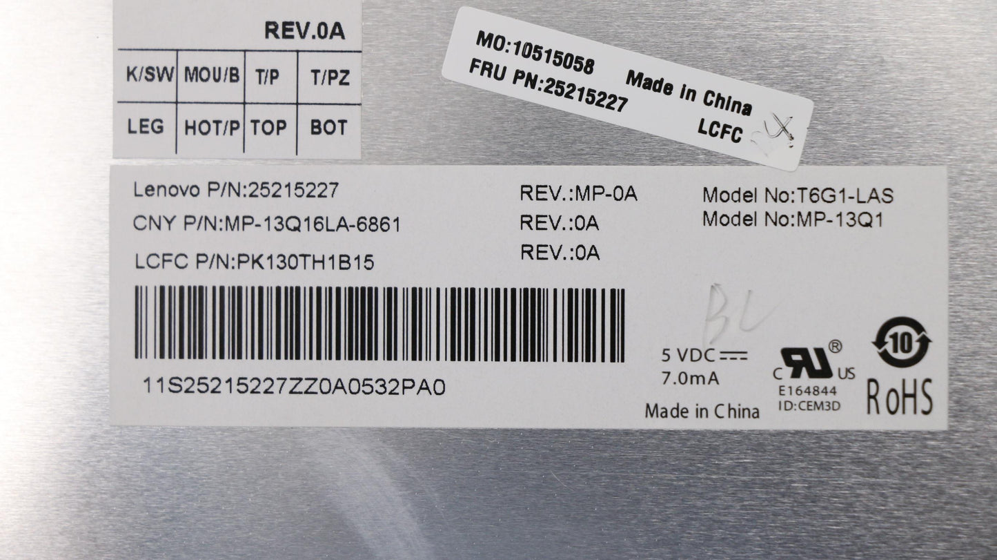Lenovo Ki Keyboards Internal - 25215227