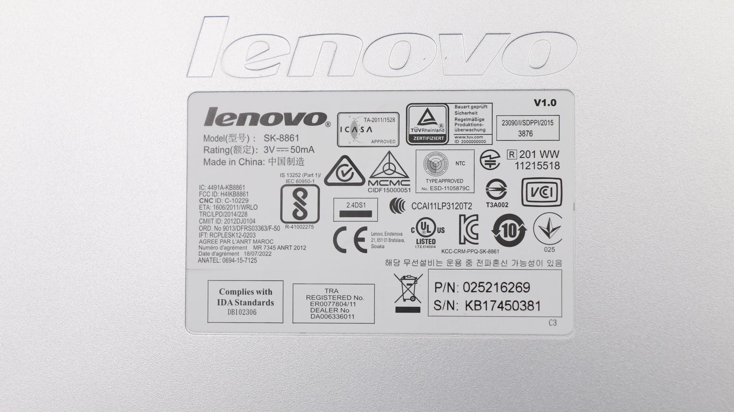 Lenovo Kb Keyboards External - 25216269